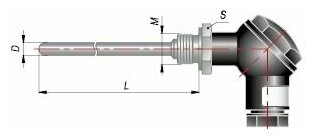 Датчик темп. ДТС105-PT100.В3.400