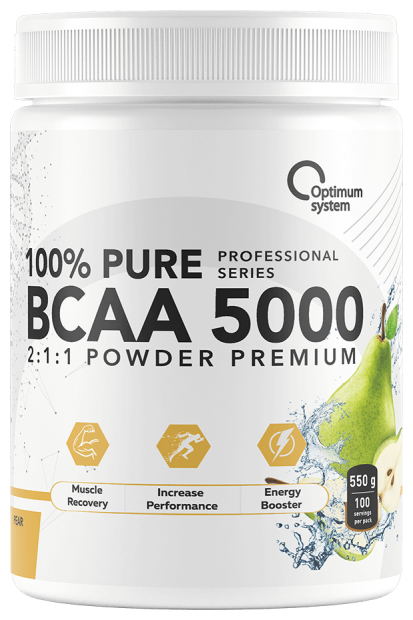 Optimum System BCAA 5000 Powder 550 гр (Optimum System) Груша