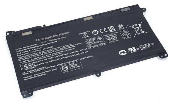Аккумулятор для ноутбука Vbparts для HP Pavilion X360 (BI03XL) 11,55V 41,7Wh черная