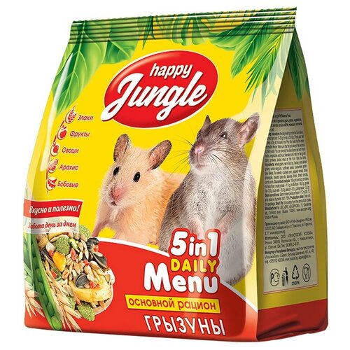 Happy Jungle корм для грызунов, универсальный 350 гр