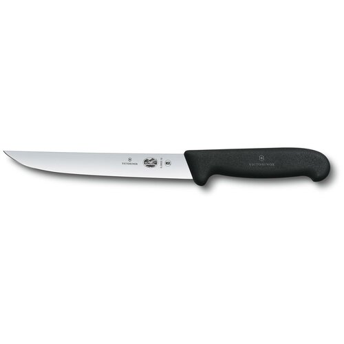 Нож кухонный Victorinox Fibrox (5.6608.15m) стальной разделочный лезв.150мм прямая заточка черный 5.