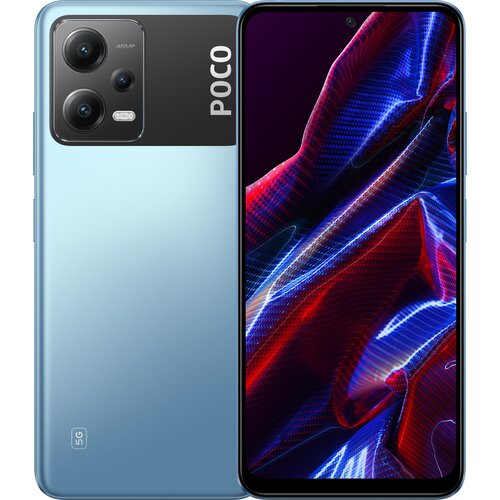смартфон xiaomi redmi 10 5g 6 128 гб global dual nano sim chrome silver Смартфон Xiaomi POCO X5 5G 6/128 ГБ Global, Dual nano SIM, голубой