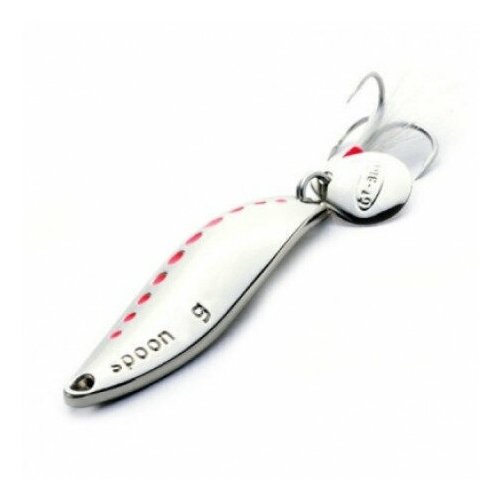 GT-Bio, Блесна Leech, 55мм, 10г, Silver+Red, Owner