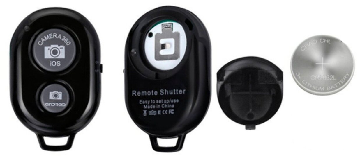 Пульт для селфи / Брелок Bluetooth Remote Shutter / Блютуз кнопка для селфи / Беспроводной селфи пульт / Блютуз кнопка для управления камерой телефона