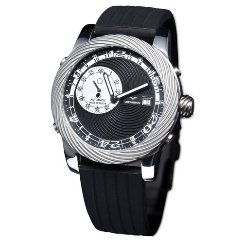 Наручные часы UMNYASHOV, черный наручные часы umnyashov часы наручные umnyashov автоподзавод 2415 22
