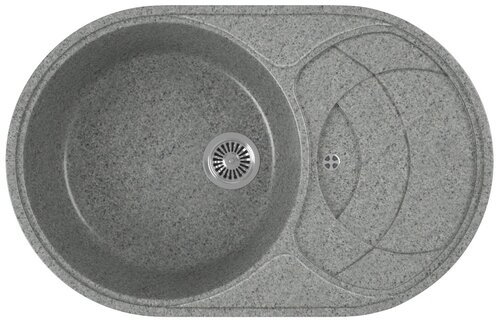 Кухонная мойка врезная GreenStone GRS-18S-309 темно-серый