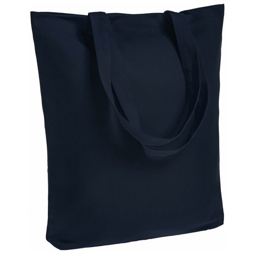 фото Холщовая сумка avoska, темно-синяя 35х38х6 см, ручки: 54х2,5 см хлопок 100% oasis