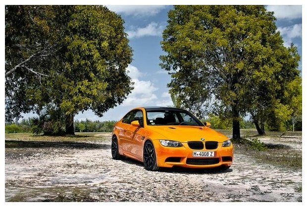 Постер на холсте БМВ (BMW) №8 75см. x 50см.