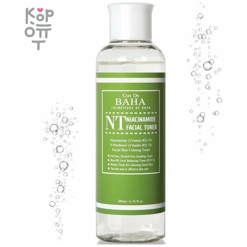 Cos De BAHA Тонер для проблемной кожи с ниацинамидом Niacinamide Toner, 200 мл