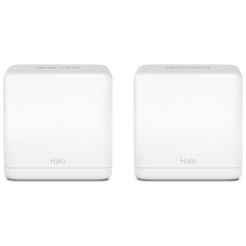 Бесшовный Mesh роутер Mercusys Halo H30G(2-pack) AC1300 10/100/1000BASE-TX белый (упак:2шт) бесшовный mesh роутер mercusys halo h30g 2 pack ac1300 10 100 1000base tx белый упак 2шт