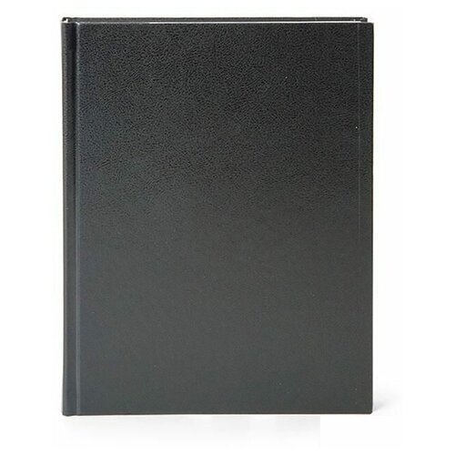 Ежедневник недатированный А5 LITE (160 листов) обложка бумвинил, черная