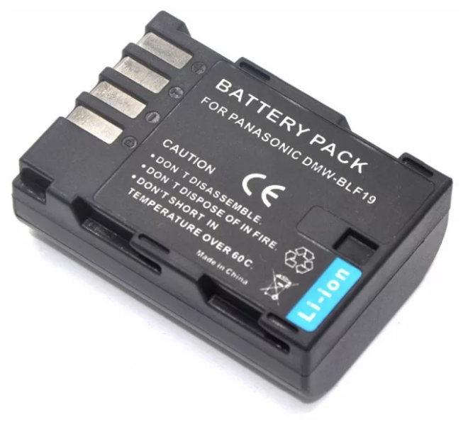 Аккумуляторная батарея MyPads 1860mAh DMW-BLF19 для фотоаппарата Panasonic Lumix DC-G9/ DC-GH5S/ DMC-GH3/ DMC-GH4/ GH5