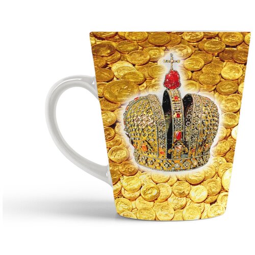 фото Кружка-латте coolpodarok золото и корона