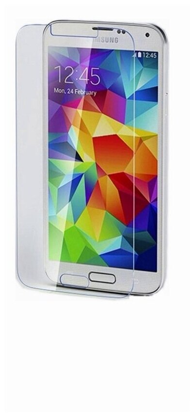 Защитная пленка MyPads (только на плоскую поверхность экрана, НЕ закругленная) для телефона Samsung Galaxy S3 Mini GT-i8190 глянцевая