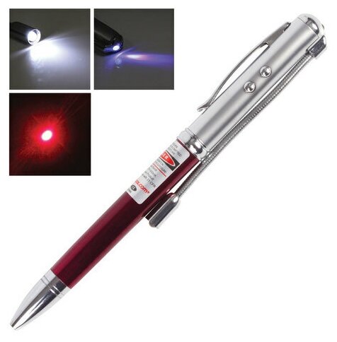 Указка лазерная радиус 200 м красный луч LED-фонарь стилус детектор купюр ручка TD-RP-36
