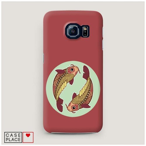 фото Чехол пластиковый samsung galaxy s7 edge рыбы case place