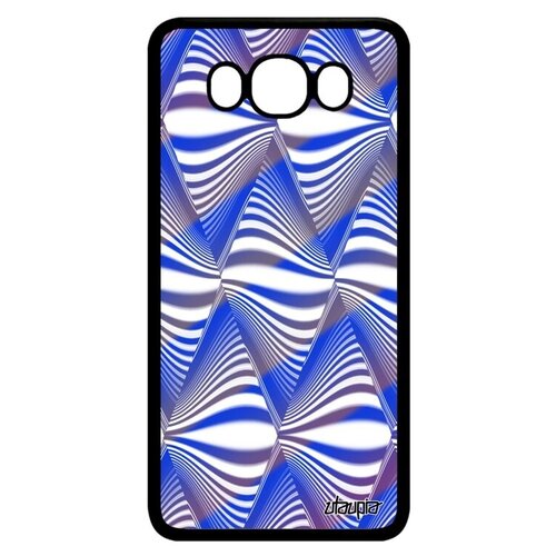 фото Противоударный чехол на телефон // samsung galaxy j7 2016 // "иллюзия волны" стиль узор, utaupia, голубой