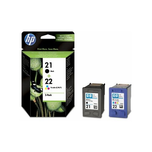 Картридж HP №21, 22 Сдвоенная упаковка (C9351AE, C9352AE) (Black, Tri-color) SD367AE