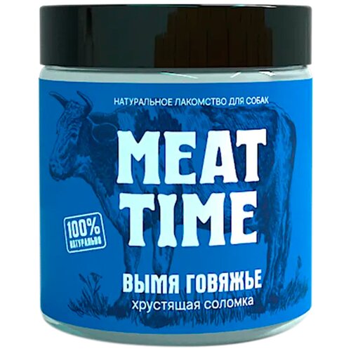Мит Тайм 44706 Лакомство для собак Вымя говяжье Хрустящая соломка 50г