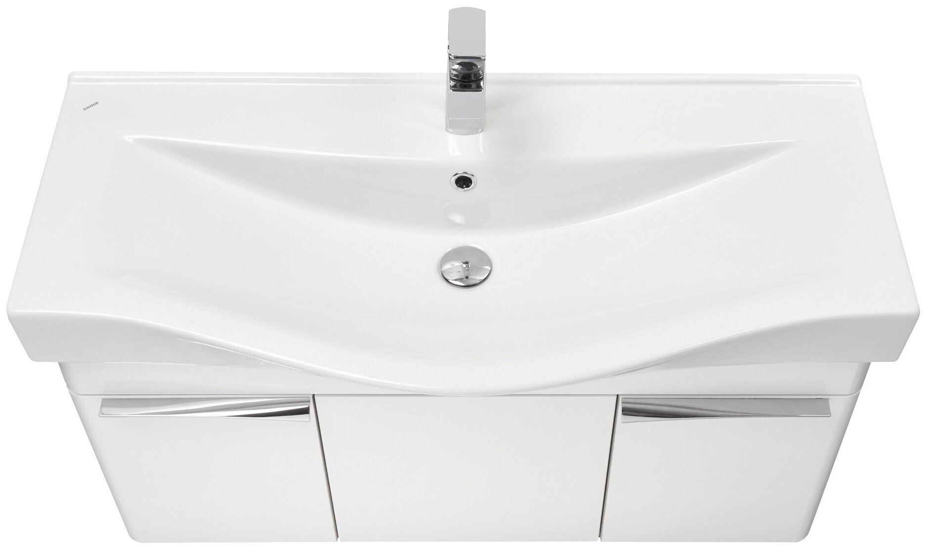 Cn 100 тумба canaletto белая 100 см с 2 ящиками подходит для раковин buongiorno