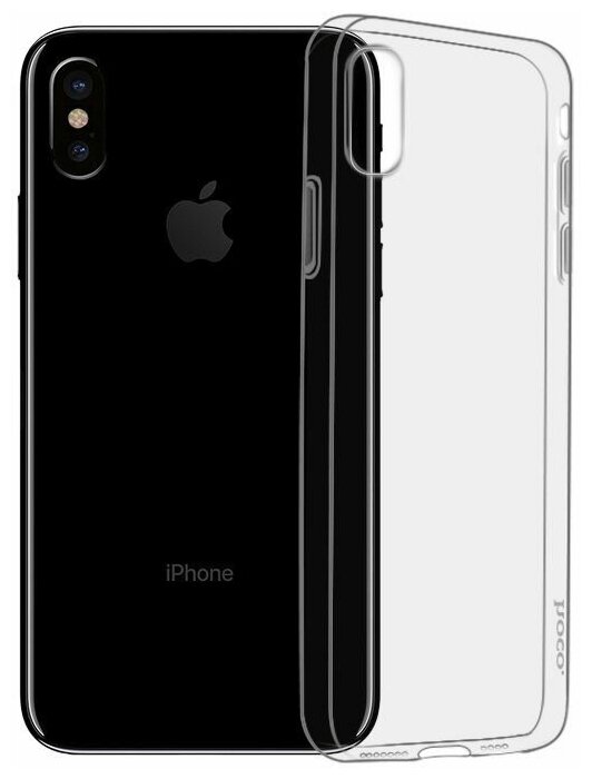 Чехол-накладка HOCO iPhone XR силиконовая, прозрачный