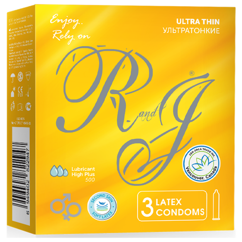 Презервативы R and J Ultra Thin, 3 шт.