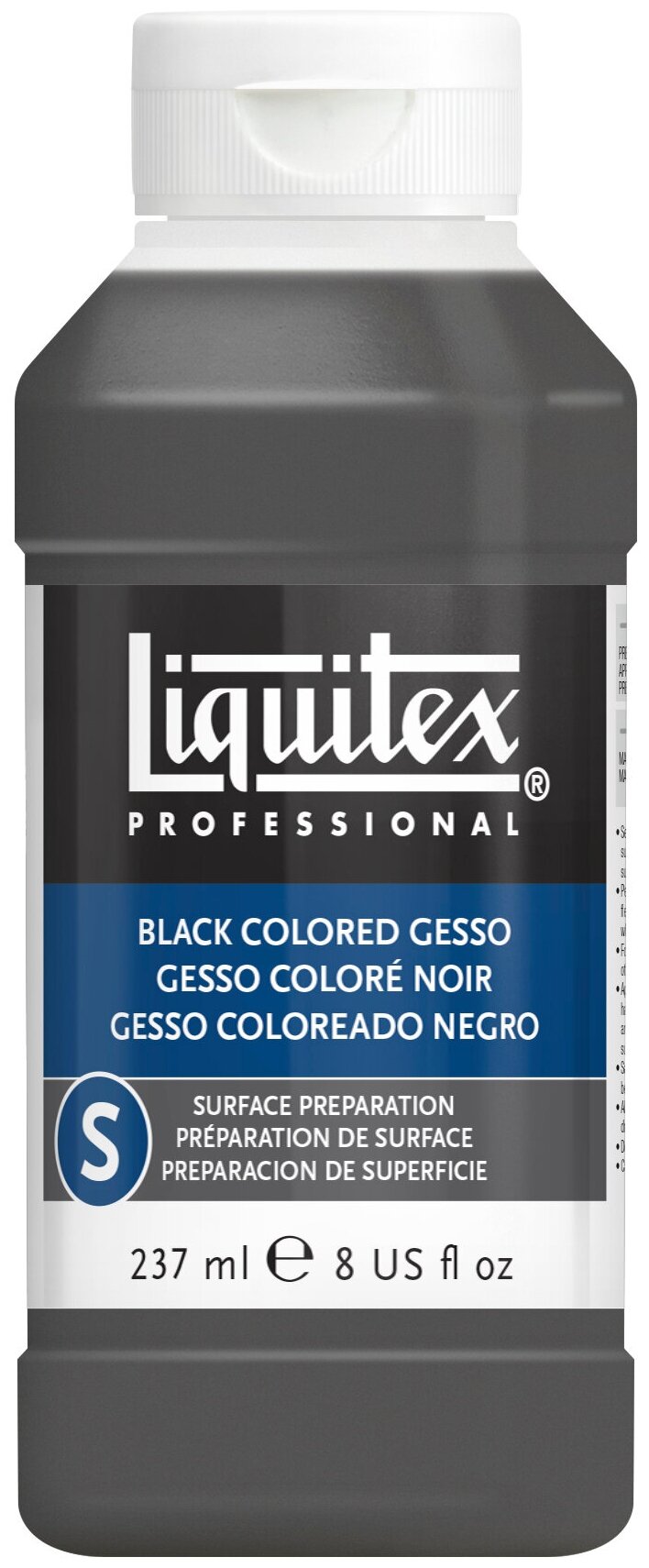 Liquitex Грунт для акрила и масла S GESSO BLACK акриловый черный 237мл