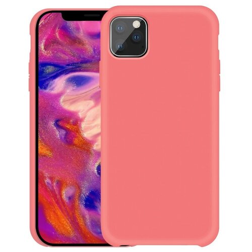 Силиконовая накладка без логотипа (Silicone Case) для Apple iPhone 11 розовый