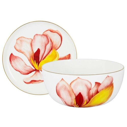 фото Набор салатник и тарелка magnolia (anna lafarg emily)