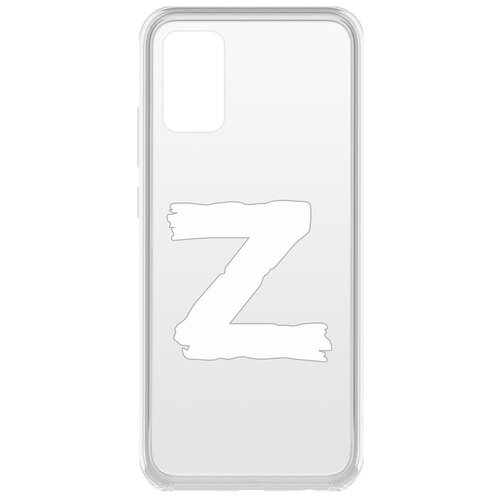 Чехол-накладка Krutoff Clear Case Z для Samsung Galaxy A02s (A025) чехол накладка krutoff clear case эндермен для samsung galaxy a02s a025