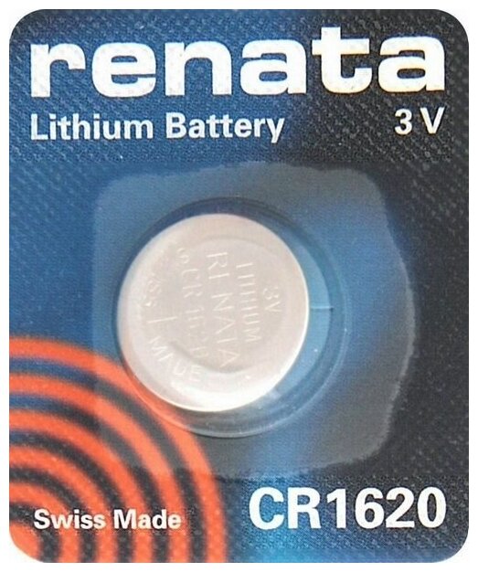 Батарейкa renata CR1620, 3 В BL1
