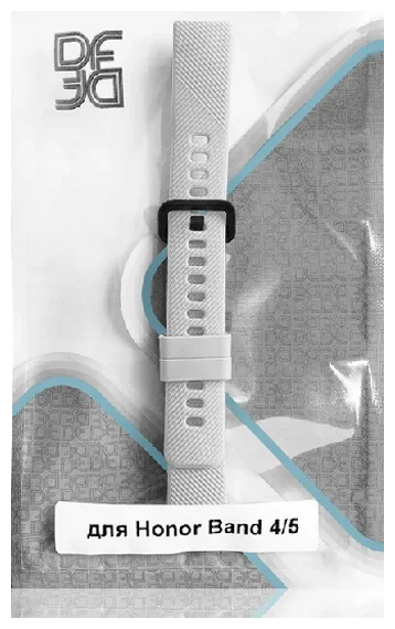 DF / Ремешок классический силиконовый для Honor Band 4/5 DF hwClassicband-02 (white) / белый — фото 1