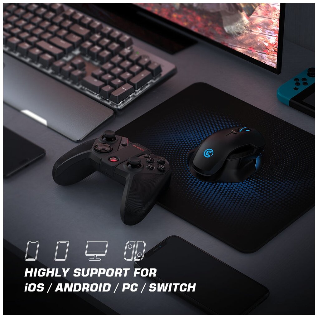 Беспроводной геймпад GameSir G4 Pro для телефона на Android, iOS, Switch и PC