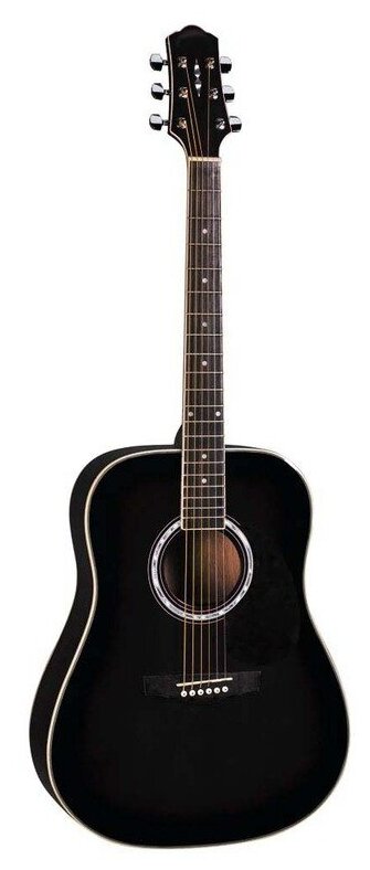 Naranda DG220BK Акустическая черная гитара