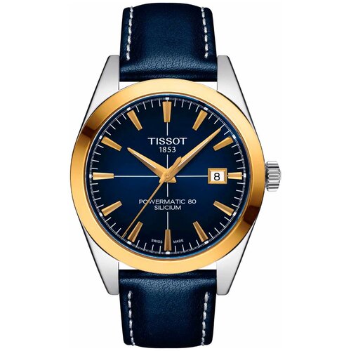 фото Наручные часы tissot gentleman powermatic 80 silicium 18k gold t927.407.46.041.01