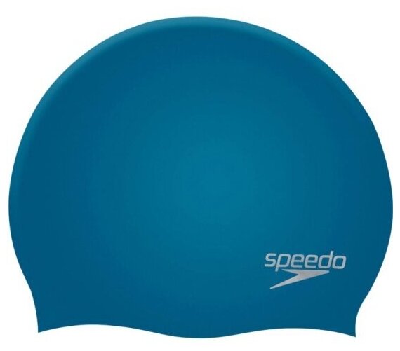 Шапочка для плавания Speedo Plain Molded Silicone Cap, 8-709842610, силикон, синий