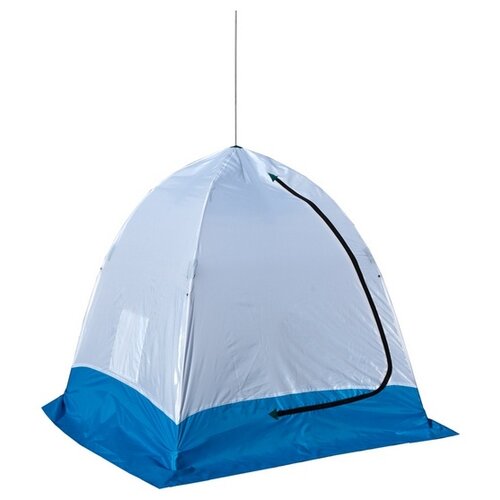Палатка для рыбалки одноместная СТЭК Elite 1, белый/голубой