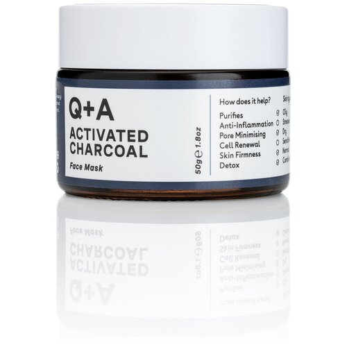 Q+A Маска для лица ACTIVATED CHARCOAL 50 гр