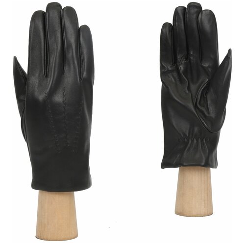 фото Перчатки fabretti, демисезон/зима, натуральная кожа, подкладка, утепленные, размер 9, черный