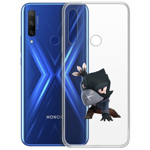 Чехол-накладка Clear Case Brawl Stars-Ворон для Huawei P Smart Z/Honor 9x чехол накладка clear case brawl stars дикий сту для huawei p smart 2021