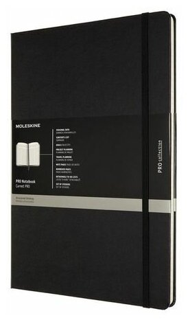 Блокнот Moleskine PROFESSIONAL PROPFNT5HBK A4 192стр. линейка твердая обложка черный