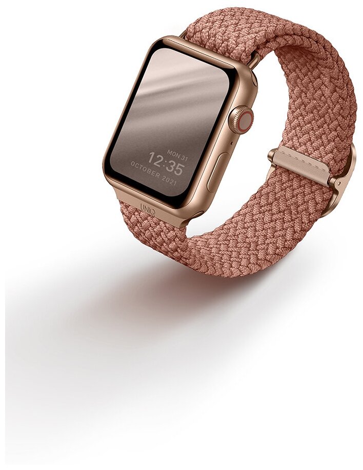 Ремешок Uniq Aspen Strap Braided для Apple Watch 42/44 мм, цвет Розовый (44MM-ASPPNK)