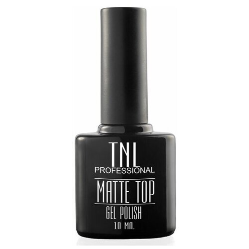 TNL Professional Верхнее покрытие Matte Top Gel Polish, прозрачный, 10 мл tnl professional верхнее покрытие iceberg top бесцветный 10 мл