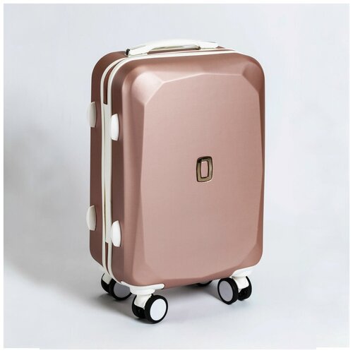 Умный чемодан Ambassador, поликарбонат, усиленные углы, водонепроницаемый, опорные ножки на боковой стенке, 32 л, размер S, мультиколор