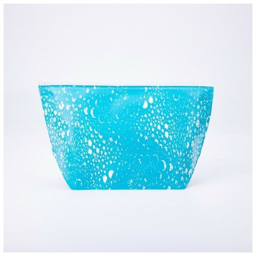 фото Косметичка с застежкой зип-лок, цвет голубой/прозрачный art-p