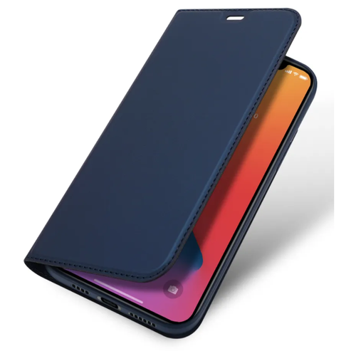 фото Чехол-книжка iphone 12 pro max (6.7), dux ducis skin pro series, боковой, синий x-case