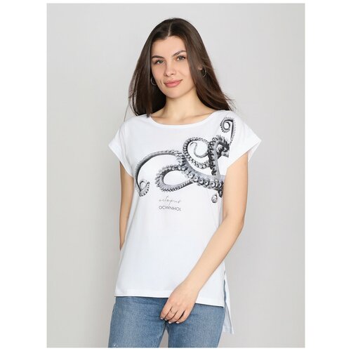 фото Футболка margo, размер 54, белый