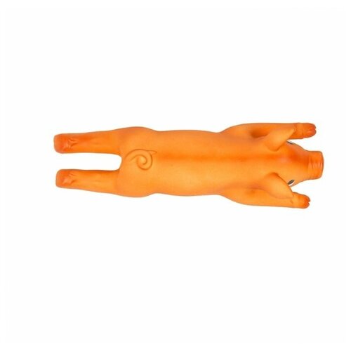 Игрушка для собак латексная DUVO+ Хрюшка, оранжевая, 13см (Бельгия)