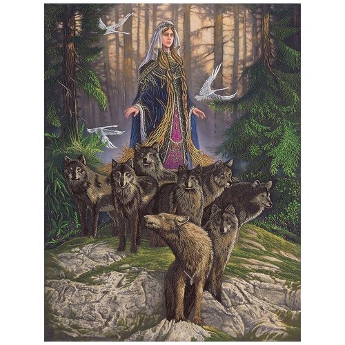 фото Набор для вышивания гладью panna живая картина, новолетие (jk-2080)