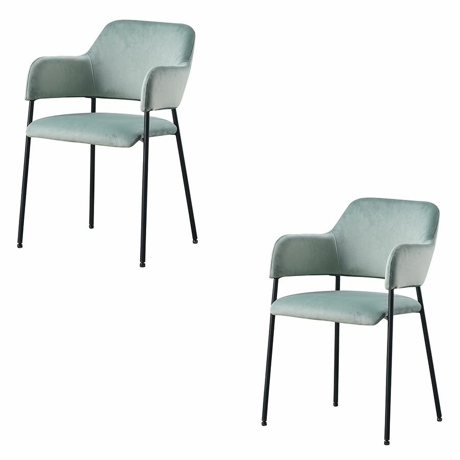 фото Стул wendy, велюр, серо-зеленый Bergenson Bjorn BECH-VIFYC140